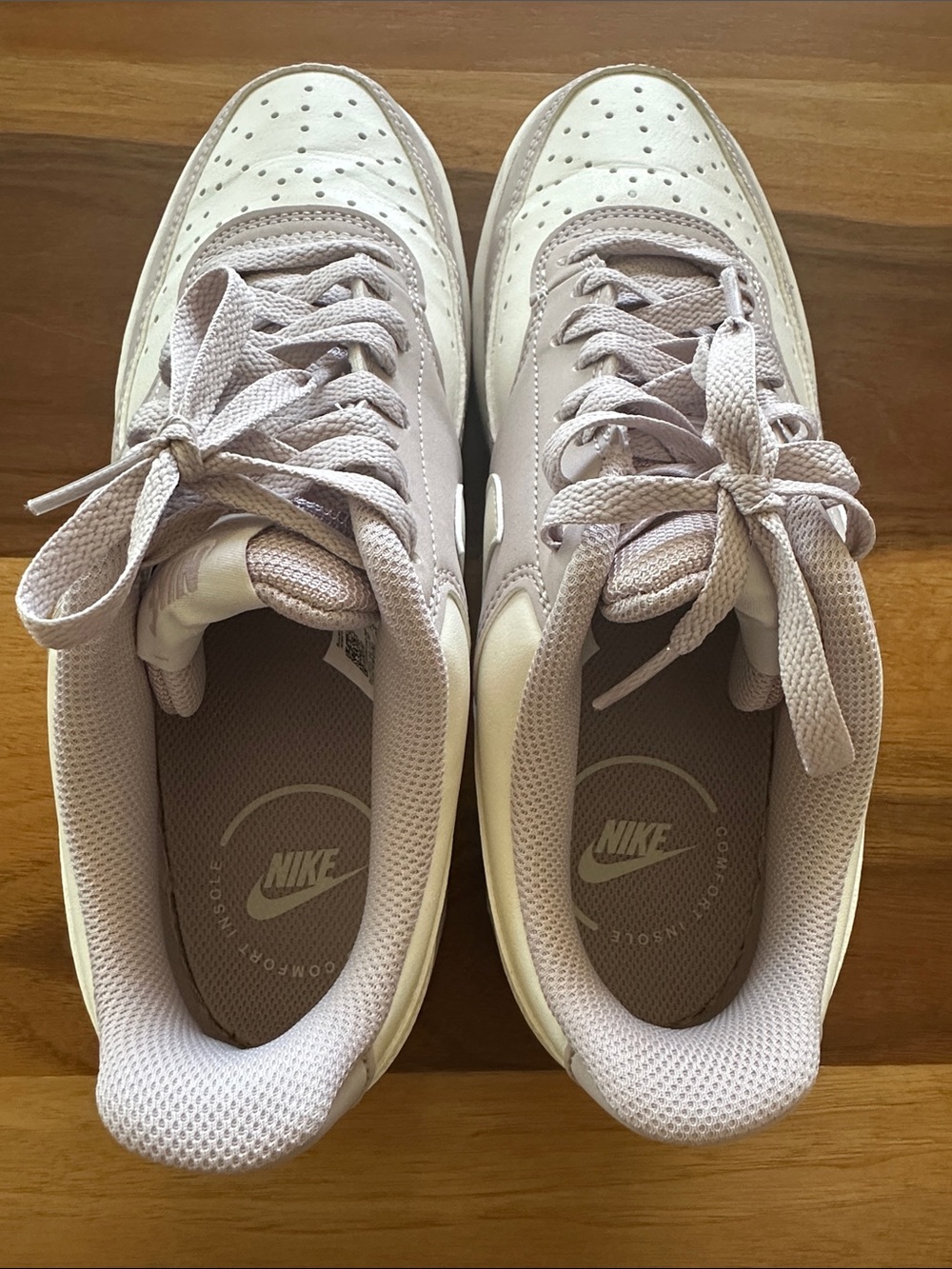 Nike Low-Top Sneakers in Cream & Light Taupe - Picture 8 of 8